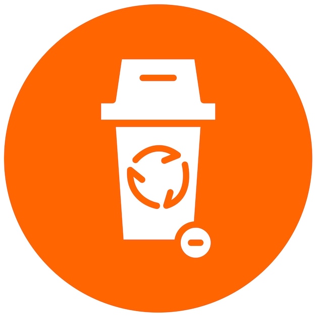 vector design recycle bin icon style