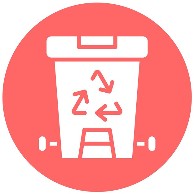 Vector vector design recycling container icon style