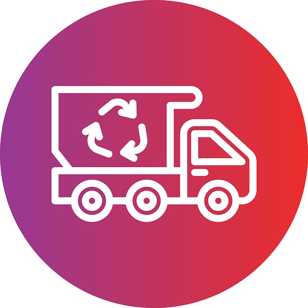 Vector vector design recycling truck icon style