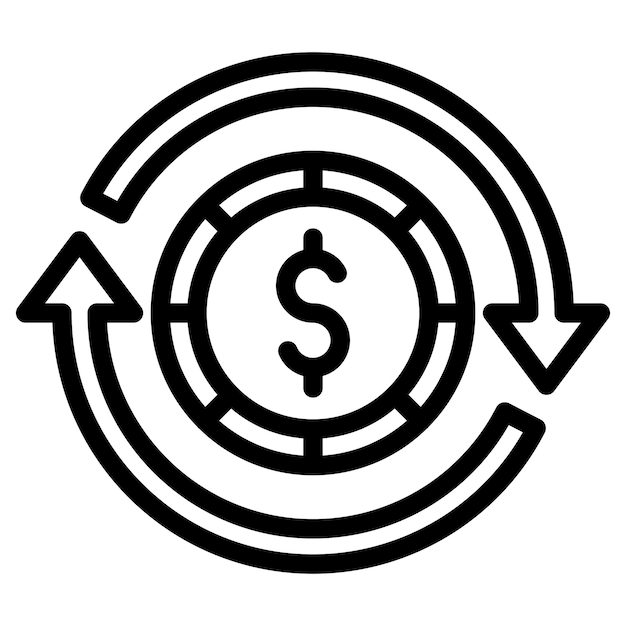 Vector Design Refinance Icon Style