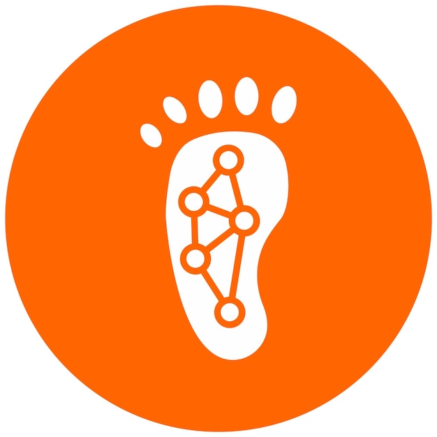 Vector Design Reflexology Icon Style