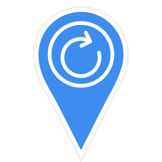 Vector Design Refresh Location Icon Style