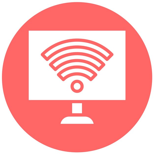 터 디자인 원격 연결 아이콘 스타일