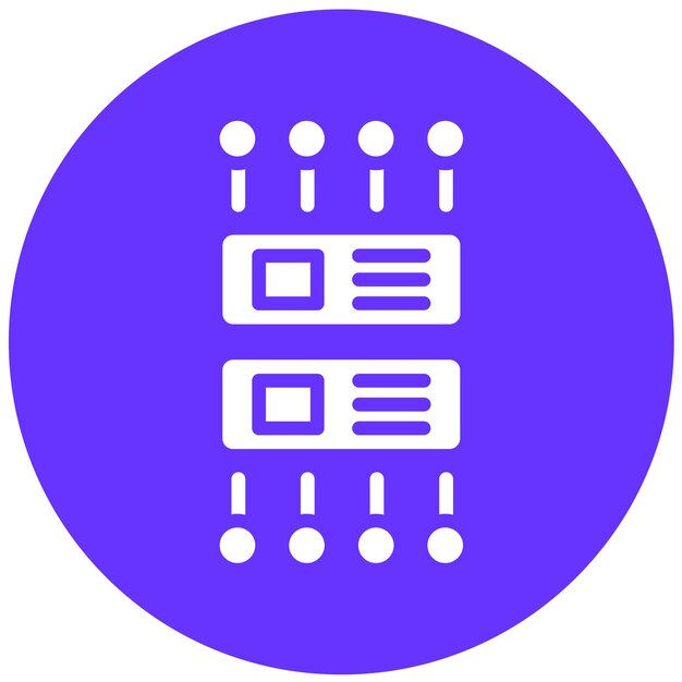 Vector Design Remote Server Icon Style