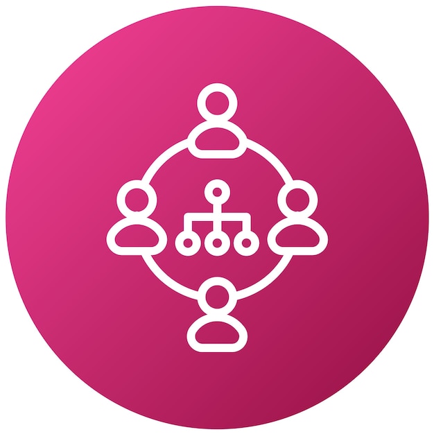 vector design remote team icon style