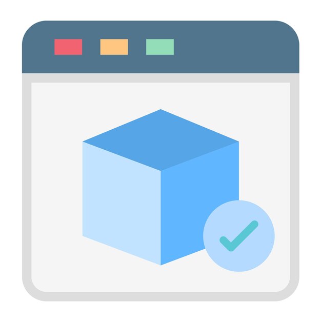 Vector design rendering icon style