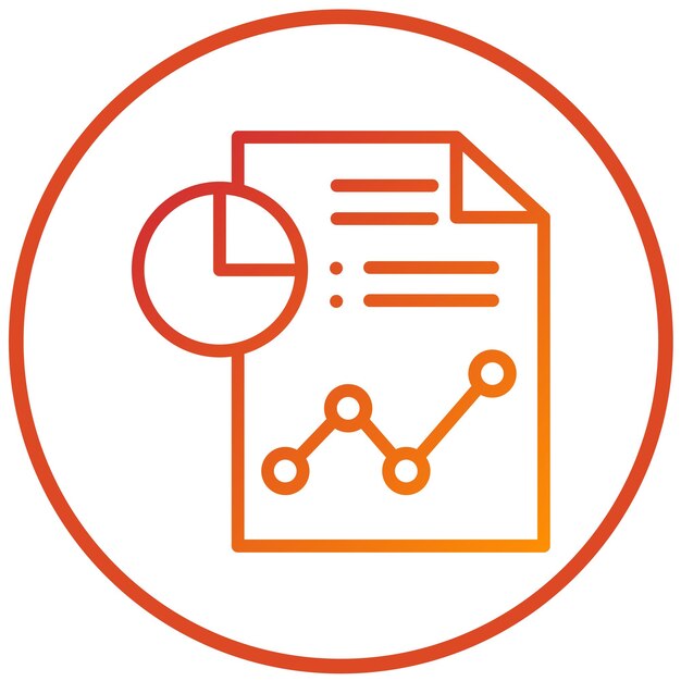 Vector Design Report Icon Style