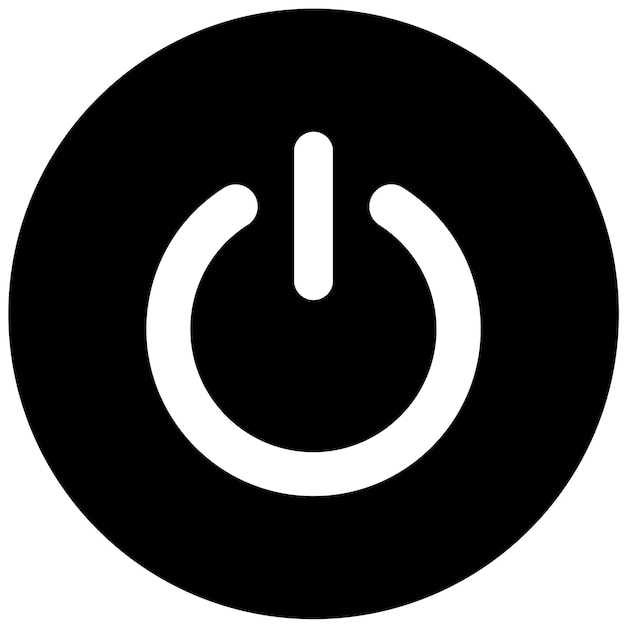 Stile dell'icona del pulsante di reset della progettazione vettoriale