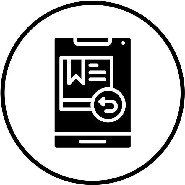 터 디자인 반환 요청 아이콘 아이콘 스타일