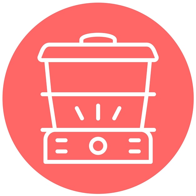 Vector Design Rice Steamer Icon Style