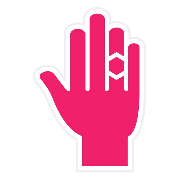 Vector vector design ring in hand icon style