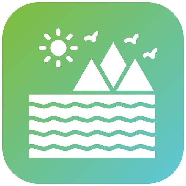 Vector Design River Icon Style