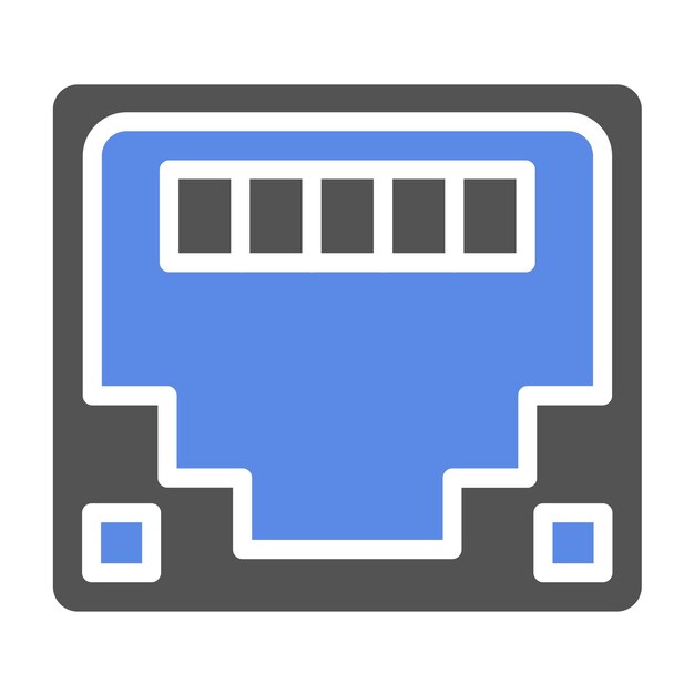 터 디자인 RJ45 아이콘 스타일