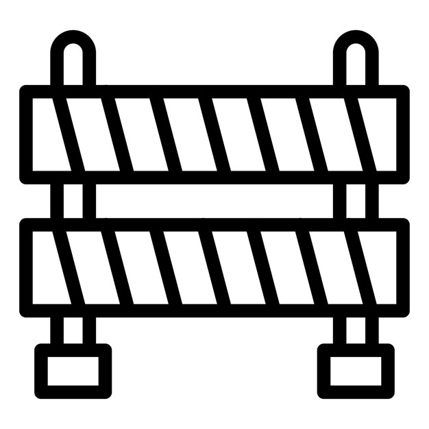 Vector Design Road Barrier Icon Style