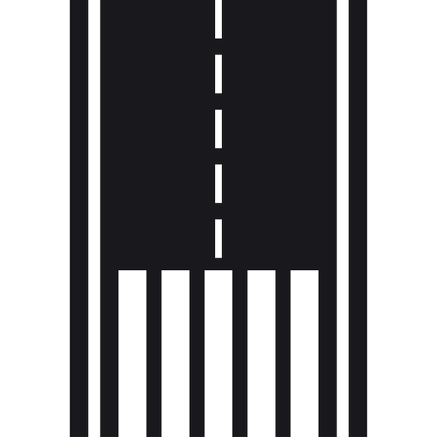 Vector design of road and crosswalk