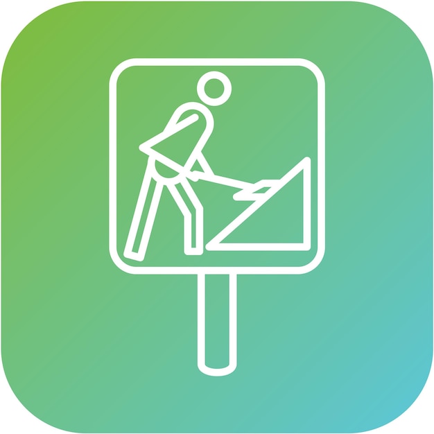 Vector Design Roadworks Icon Style