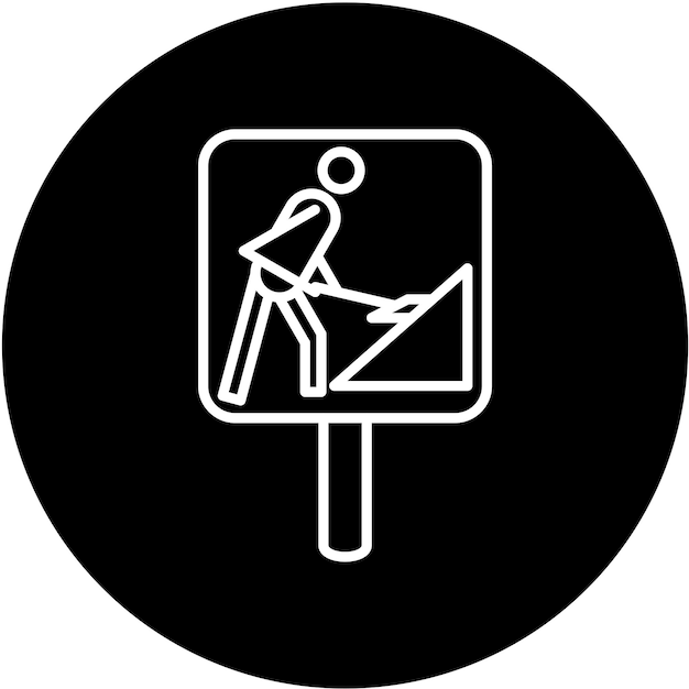 Vector Design Roadworks Icon Style