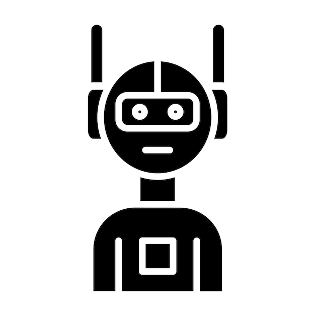 Vector Design Robot Icon Style