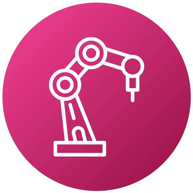 Vector design robotic arm icon style