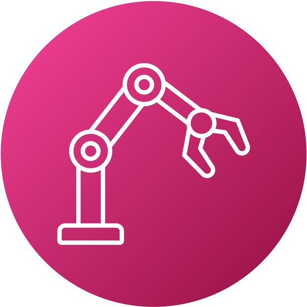 Vector vector design robotic arm icon style