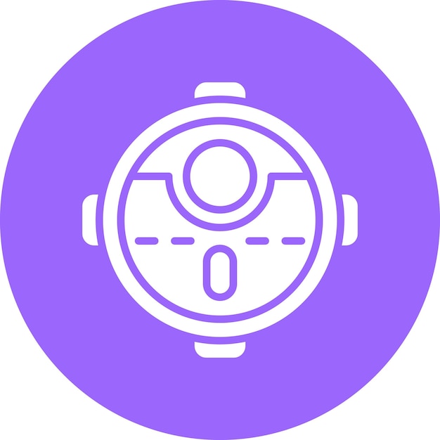 Vector Design Robotic Vaccum Icon Style