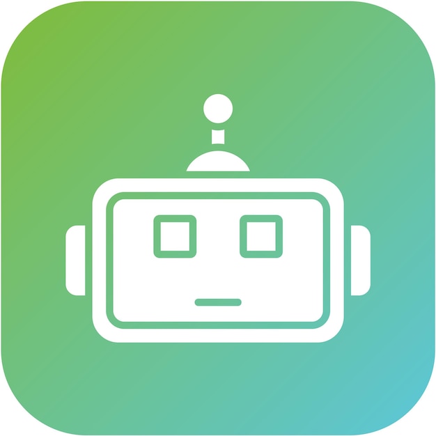 Vector Design Robotics Oog Icon Stijl