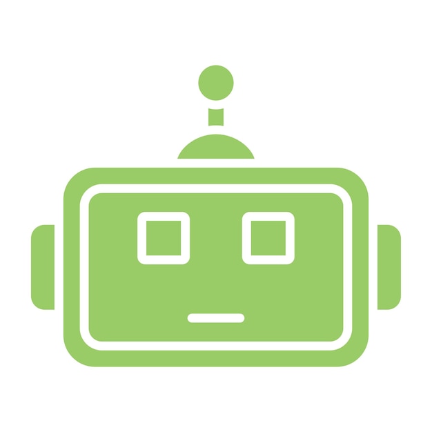 Vector Design Robotics Oog Icon Stijl