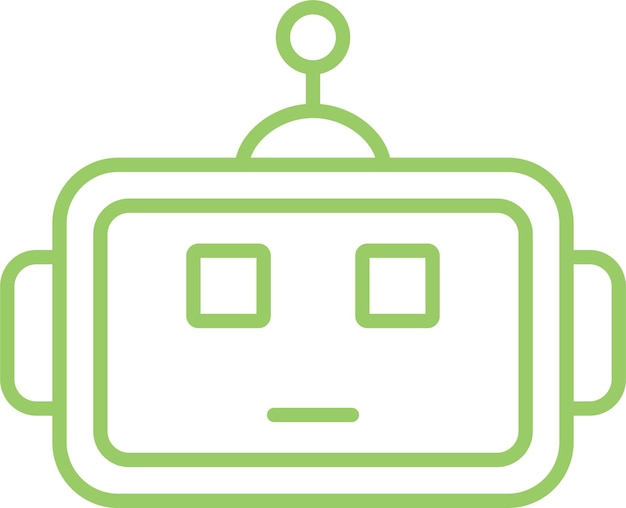 Vector Design Robotics Oog Icon Stijl