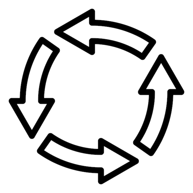 Vector Design Rotation Icon Style