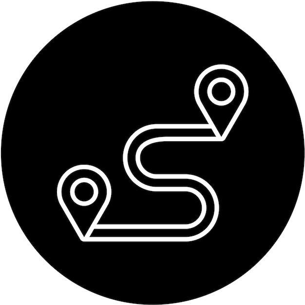 Vector Design Route Icon Style