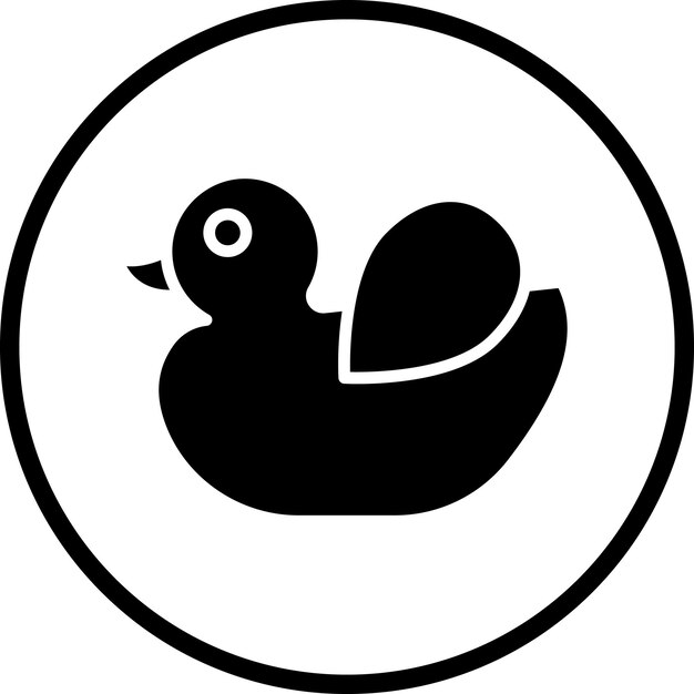 Vector vector design rubber duck icon style