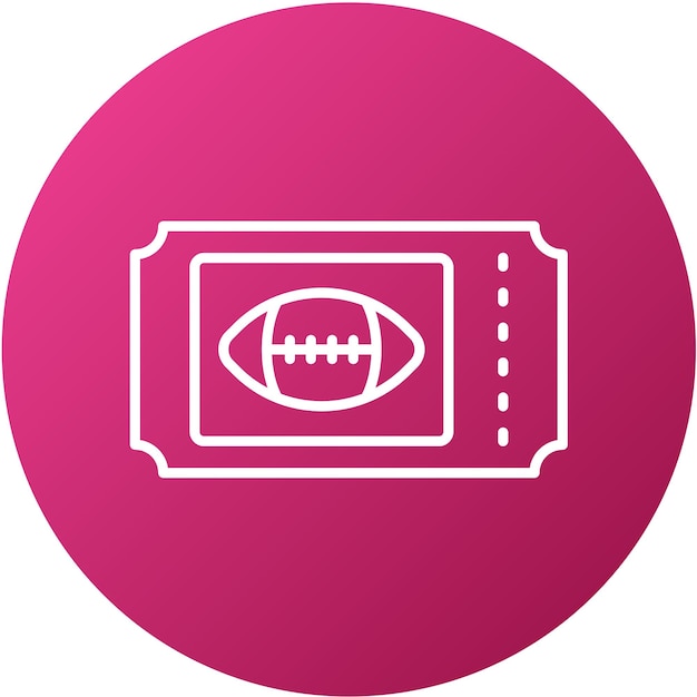 Vector vector design rugby ticket icon style