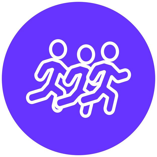 Векторный дизайн Running Club Icon Style