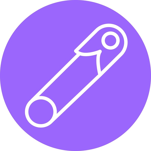 Vector Design Safety Pin Icon Style