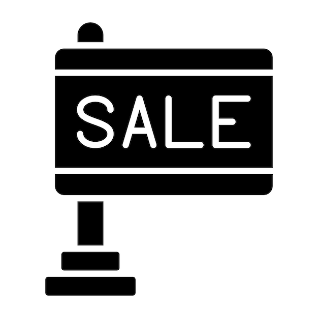 Vector vector design sale board icon style