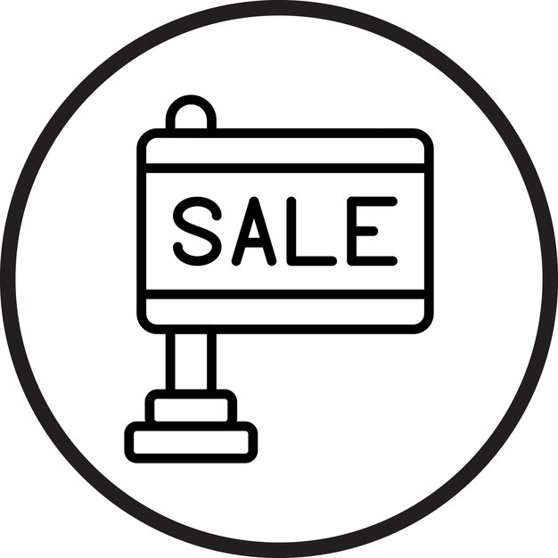 Vector vector design sale board icon style