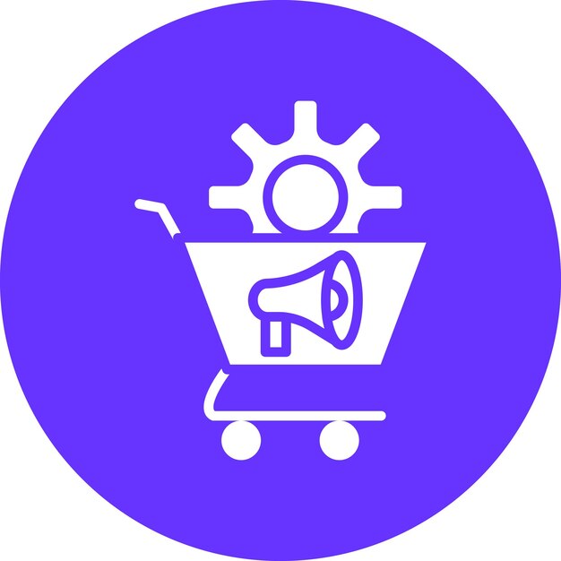 Vector Design Sales Automation Icon Style (Vectorontwerp voor verkoopautomatisering)