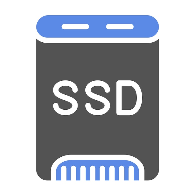 Векторный дизайн SATA SSD Icon Style