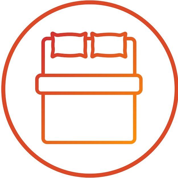 Vector Design Sateen Bedding Icon Stijl