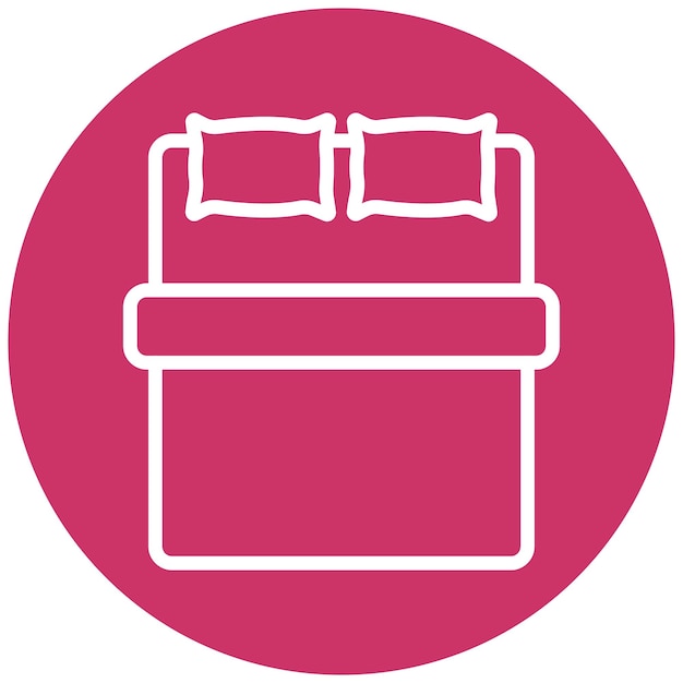 Vector Design Sateen Bedding Icon Stijl