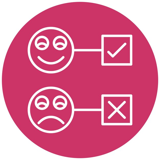 Vector Design Satisfaction Survey Icon Style