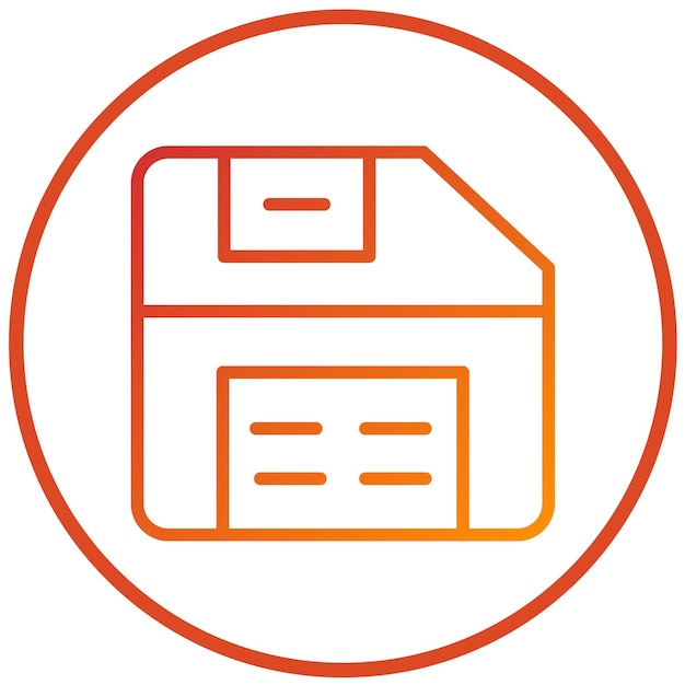 Векторный дизайн стиля иконки Save Point