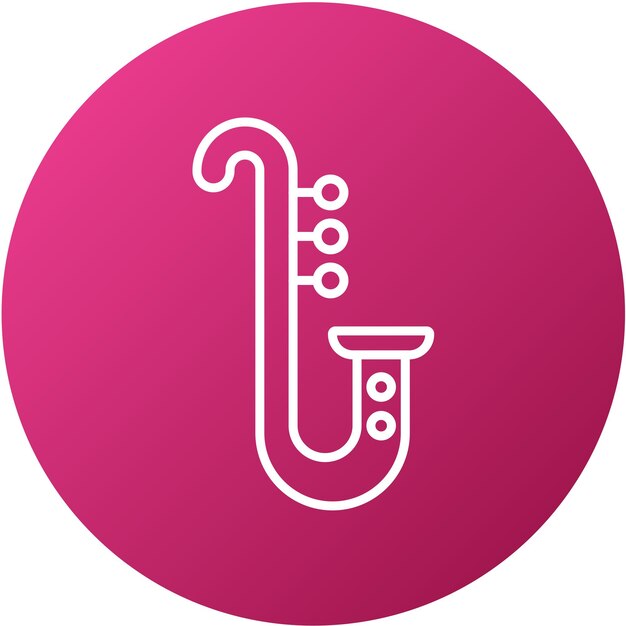 Vector design saxophone icon style