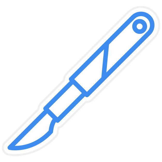 Vector design scalpel icon style