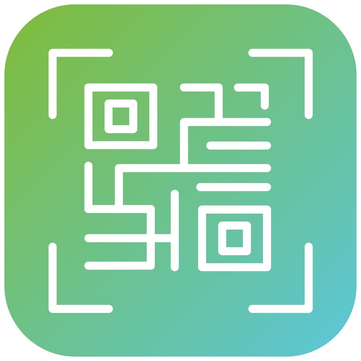Vector vector design scan icon style