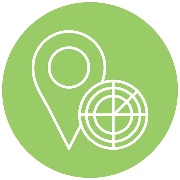 Vector Design Scanning Location Icon Style