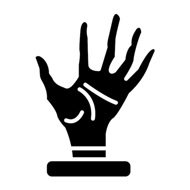 Vector vector design scary hand icon style