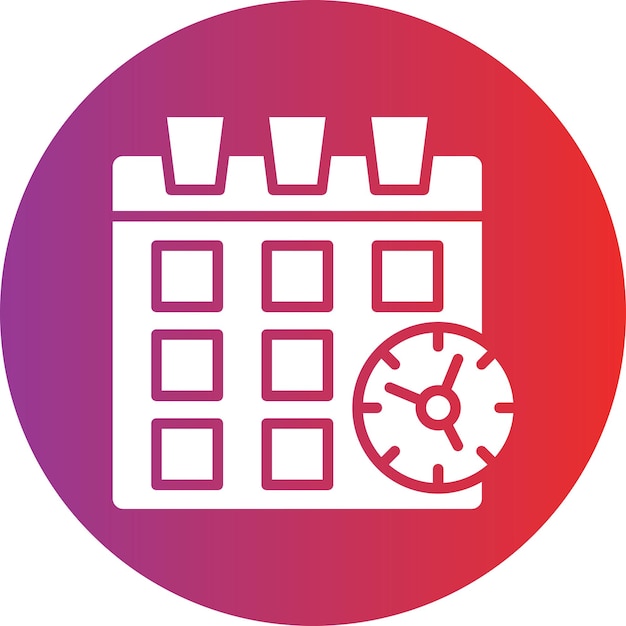 Vector Design Schedule Icon Style