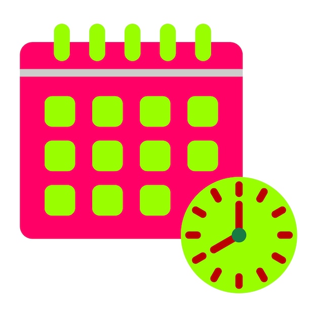 Vector Design Schedule Icon Style