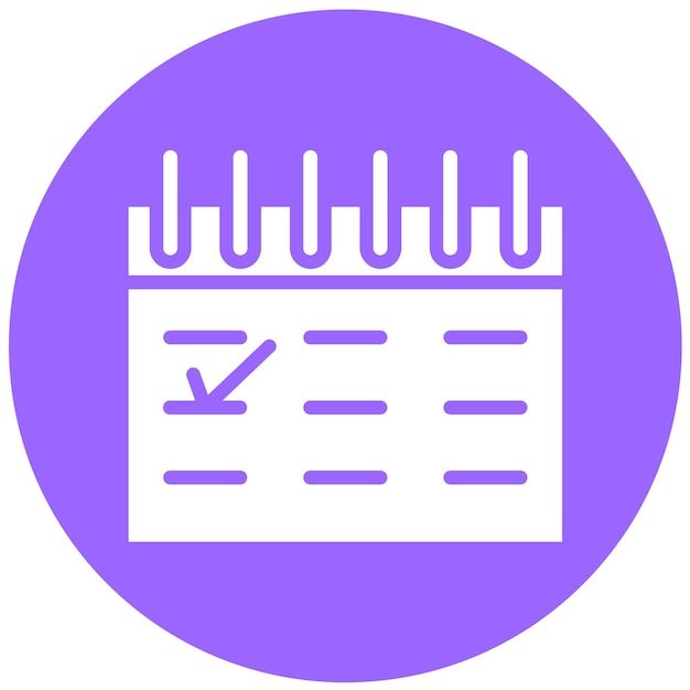 Vector Design Schedule Icon Style